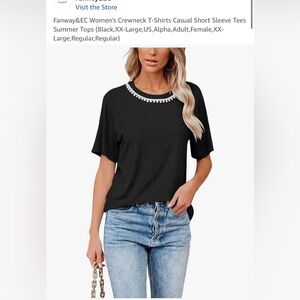 Black and White Relaxed Short Sleeve T-Shirt